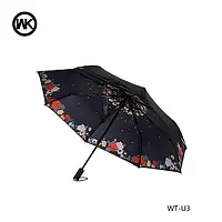 Зонтик WK WT-U3 Black с летними цветами