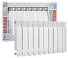 Радіатор біметалевий MIRADO (Мірадо) 500/96 (10-секцій + кріплення та футорки), фото 2