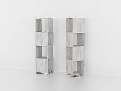 Взуттєвий вертикальний стелаж обертовий з ДСП Поличка для взуття у передпокій на 4 місткі комірки