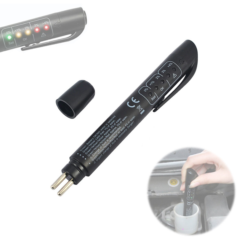 Тестер гальмівної рідини, кишеньковий, 5 LED індикаторів, для DOT3, DOT4