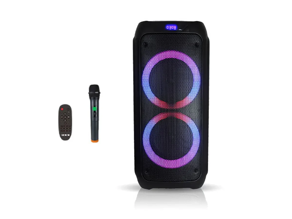 Акустична переносна колонка ZXX-5506 30Вт 6" 25х56х24см USB/TF/FM/BT/MIC/ДК 1шт 9488