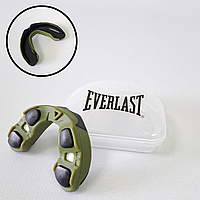 Капа для бокса боксерская для зубов одночелюстная Everlast Evergel Односторонняя Зеленый (Evergel)