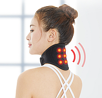 Турмалиновый магнитный бандаж-воротник с магнитными вставками SUNROZ Self Heating Neck Guard Band