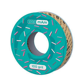 Запасний блок файл-стрічки Білий papMAM для котушки 100 ГРИТ STALEKS PRO EXPERT ATSC-100W для манікюрної пилочки
