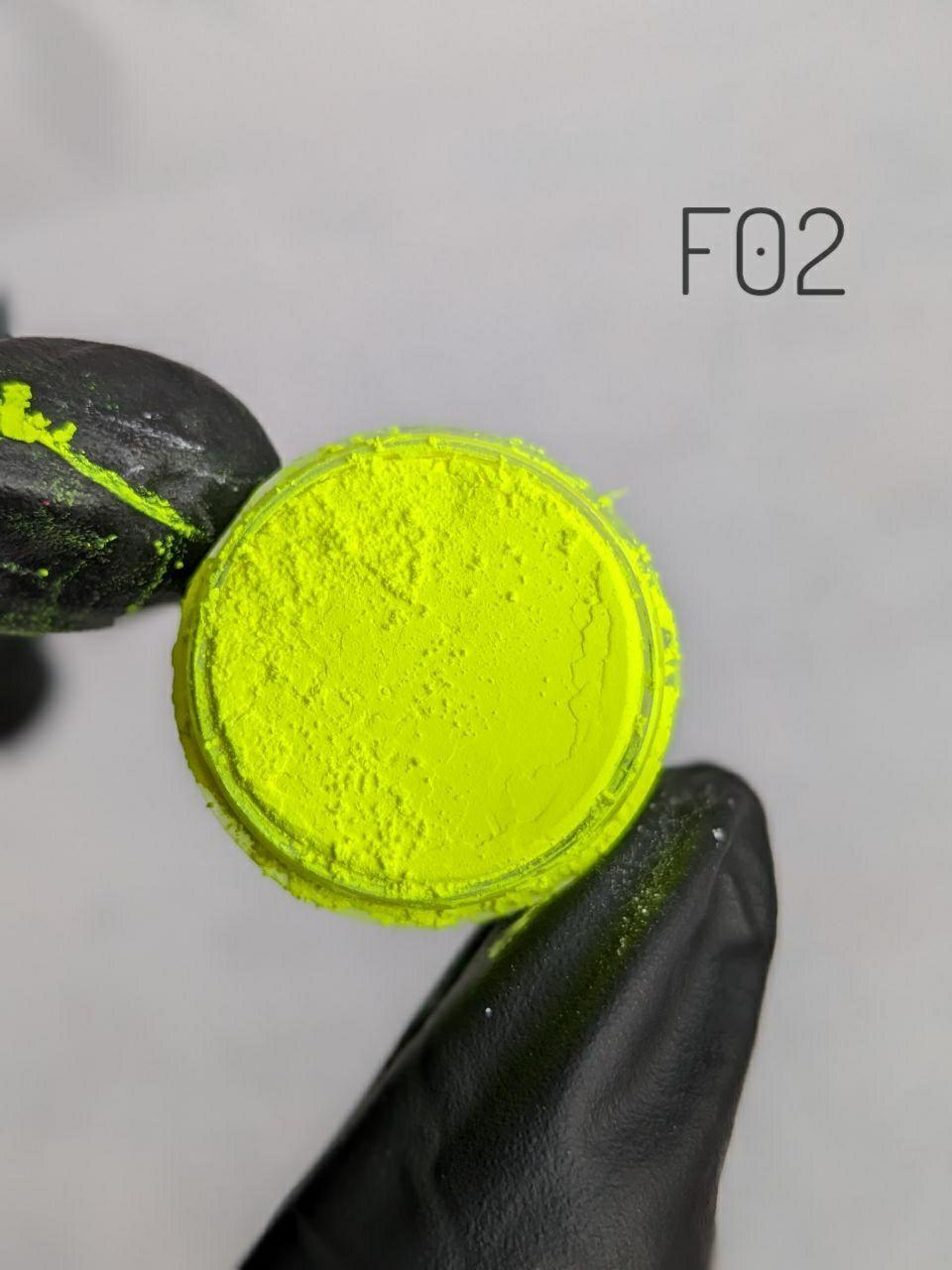 Пігмент для акрилу і гелю, флуоресцентний, косметичний F2