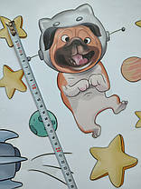 Наклейки в дитячий Космос для дітей! (лист 30 х 90 см) Б365-6 FXX, фото 4