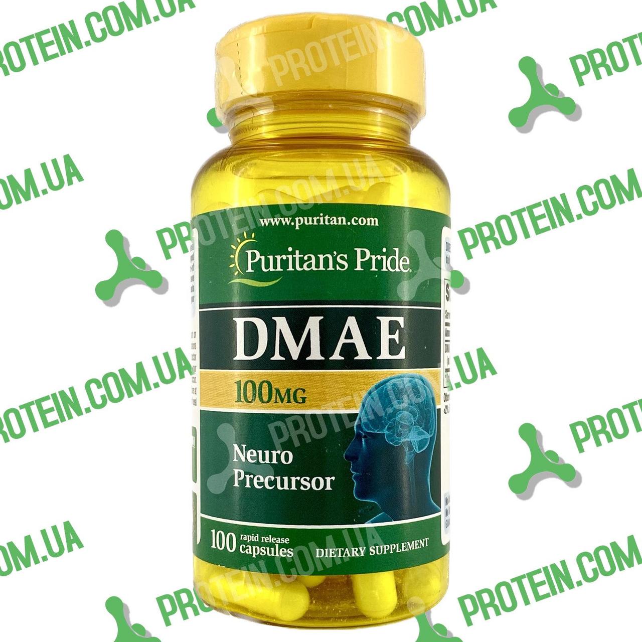 Добавка для Мозку Диметилетаноламін Puritans Pride DMAE 100 мг 100 капс