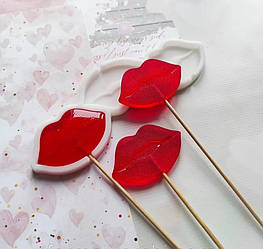 Форма для льодяників силіконові Губи