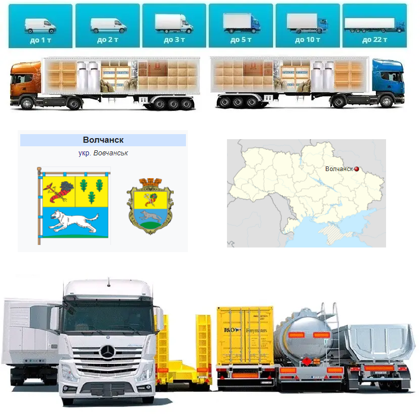 Вантажоперевезення із Вовчанська у Вовчанськ