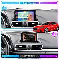 Штатна магнітола Lesko для Mazda 3 III (BM) 2013-2017 IPS 9" 2/32 Gb CarPlay 4G Wi-Fi GPS DSP-процесор Pr 3 шт., фото 4