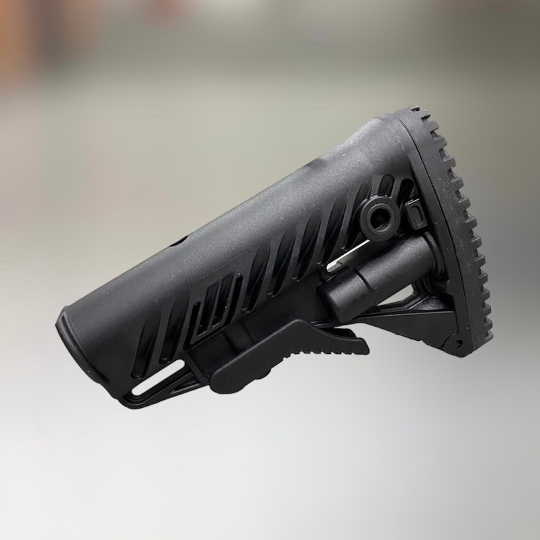 Приклад (база) FAB Defence GLR-16 без підщочника для AR15/M16, колір - чорний (MIL-SPEC, Com-SPEC) GLR16B