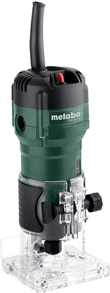 Професійний ручний столярний фрезер кромковий по дереву Metabo FM 500-6 : 500 Вт, 6 цанга, х.х.32000 об/хв електрофрезер, фото 1