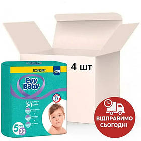 Підгузки дитячі Evy Baby Еві Бебі Junior джуніор Mega Pack 5 (11-25 кг), 120 шт.