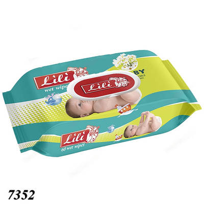 Вологі серветки LILI 60 шт з клапаном