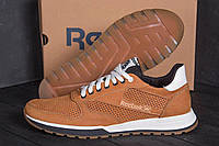 Мужские летние кроссовки Reebok Classic Brown, мужские кожаные кроссовки перфорация, кроссовки для мужчин