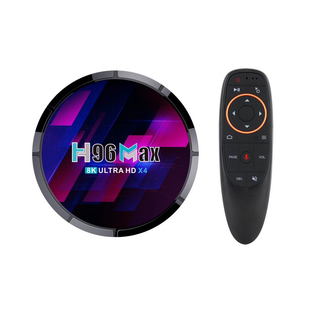 Смарт приставка H96 Max X4 4/64 + аеропульт з гіроскопом та мікрофоном