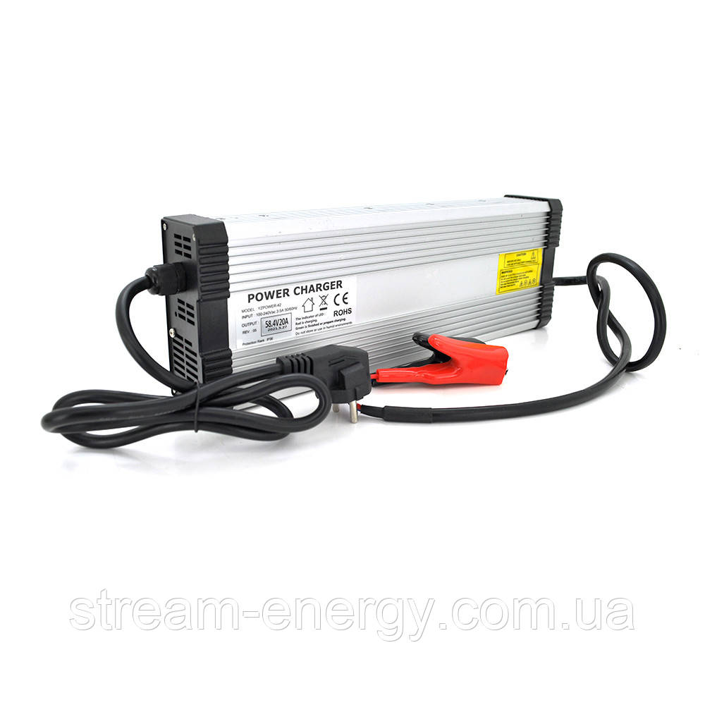 Зарядний пристрій для акумуляторів Merlion LiFePO4 48V(58,4V)-20A-960W, фото 1