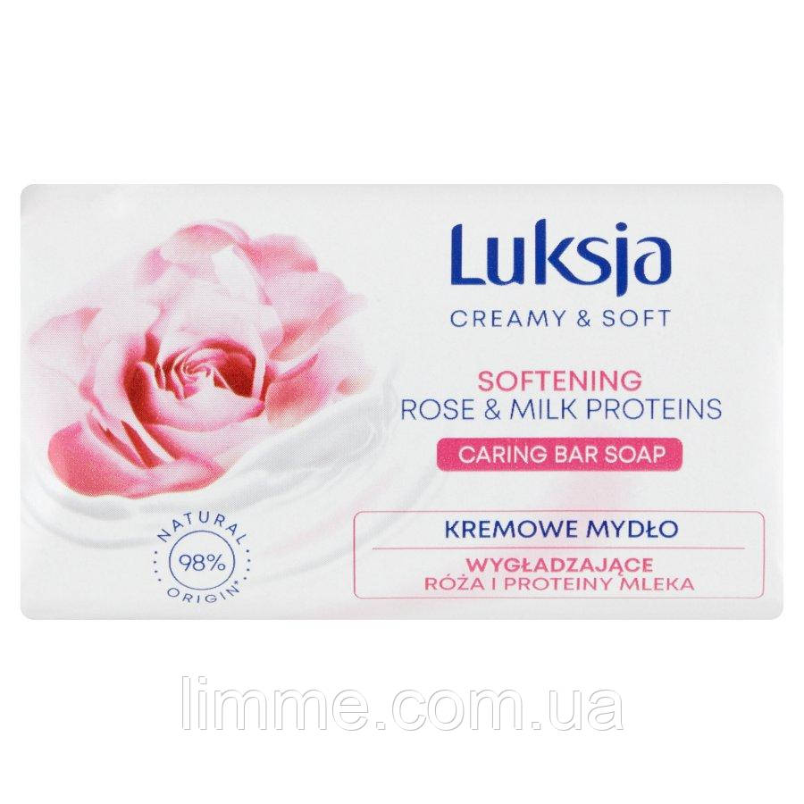 Кремове мило Luksja Rose & Milk Proteins 90г