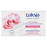 Кремове мило Luksja Rose & Milk Proteins 90г