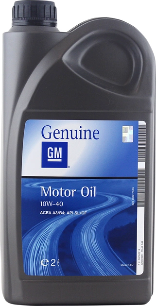 Напівсинтетична моторна олива GM 10W40 (2 л)