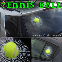 Наклейка на скло тенісний м'яч "Tennis Ball" Оригінал