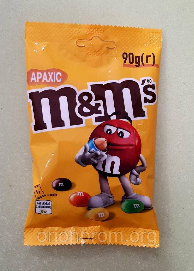 Драже M&M's з арахісом 90 г
