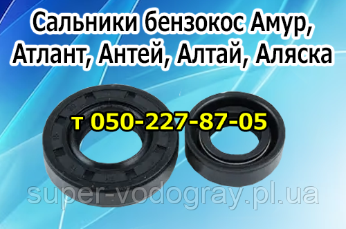 Сальники колінвала для бензокоси Амур, Атлант, Антей, Алтай, Аляска
