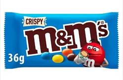 Драже M&M's із рисовими кульками у молочному шоколаді 36 грам