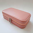 Скринька / органайзер для прикрас та біжутерії на блискавці Рожева 18x10 8642, фото 7
