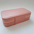 Скринька / органайзер для прикрас та біжутерії на блискавці Рожева 18x10 8642, фото 6