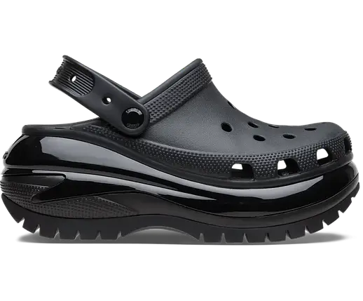 Crocs Mega Crush Clog Black — Жіночі Сабо Крокс Мега Краш Чорні Платформа — Оригінал, фото 1