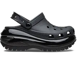 Crocs Mega Crush Clog Black — Жіночі Сабо Крокс Мега Краш Чорні Платформа — Оригінал