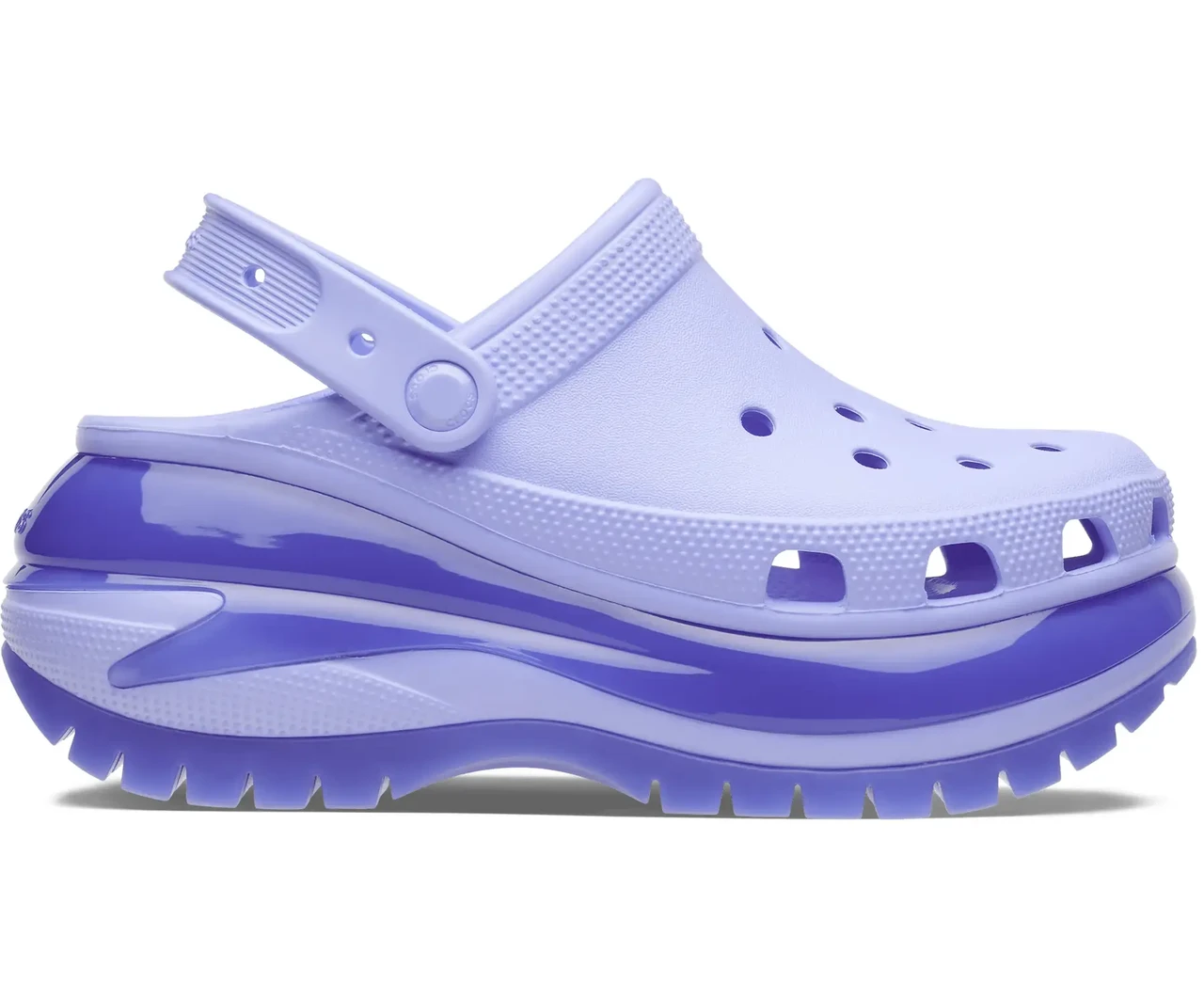 Crocs Mega Crush Clog Digital Violet — Жіночі Сабо Крокс Мега Краш Фіолетові Платформа — Оригінал