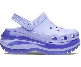 Crocs Mega Crush Clog Digital Violet — Жіночі Сабо Крокс Мега Краш Фіолетові Платформа — Оригінал