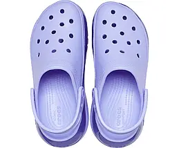 Crocs Mega Crush Clog Digital Violet — Жіночі Сабо Крокс Мега Краш Фіолетові Платформа — Оригінал, фото 5