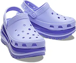 Crocs Mega Crush Clog Digital Violet — Жіночі Сабо Крокс Мега Краш Фіолетові Платформа — Оригінал, фото 6