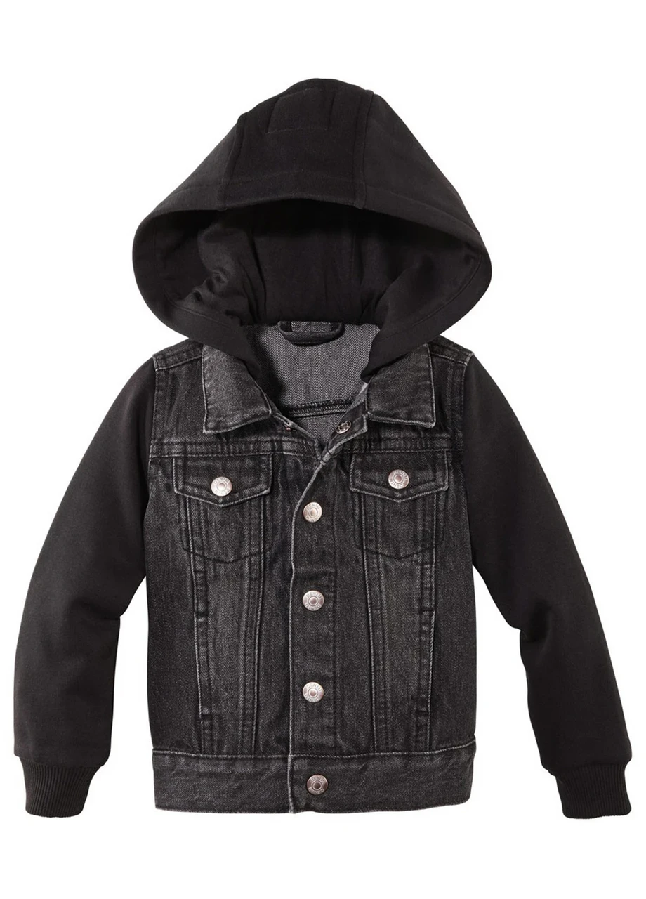 Куртка для хлопчика джинсова чорного кольору  Lupilu р.116см