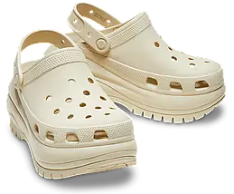 Crocs Mega Crush Clog Bone — Жіночі Сабо Крокс Мега Краш Кремові Платформа — Оригінал, фото 5