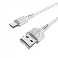 Кабель Borofone BX16 Easy charging cable for Micro 1m white