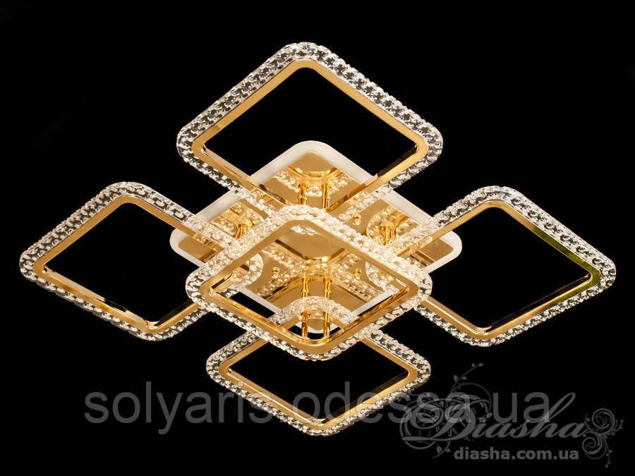 Стельова світлодіодна люстра з димером 130W. A228170/4+1 LED 3color dimmer, фото 1