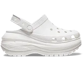 Crocs Mega Crush Clog White — Жіночі Сабо Крокс Мега Краш Білі Платформа — Оригінал