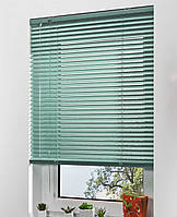 Жалюзі на вікна горизонтальні, металеві колір 540 бірюзовий металік