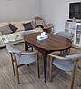 Стілець крісло кухонний обідній з підлокітниками дерев'яний Алексіс на кухню стільці для будинку бару кафе ресторана, фото 5
