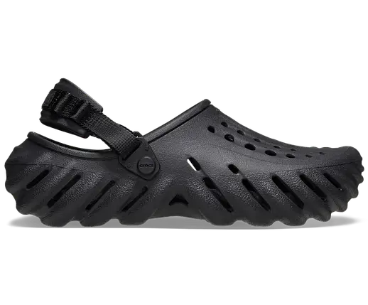 Crocs Echo Clog Black | Чоловічі Сабо Крокс Ехо Чорні, фото 1