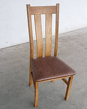 Стілець для дому дерев'яний зі спинкою з м'яким сидінням і оббивкою Твін Зліт/Зальцбург, фото 5