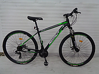 Горный велосипед Azimut Aqua 26" GD рама 17 черно-зеленый