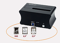 Док станція для HDD/SSD 2.5" 3.5" SATA III USB3.0 Shuole D1U3 оригінал, фото 9