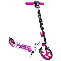 Двоколісний складаний алюмінієвий міської самокат Maraton Pro (малиновий)