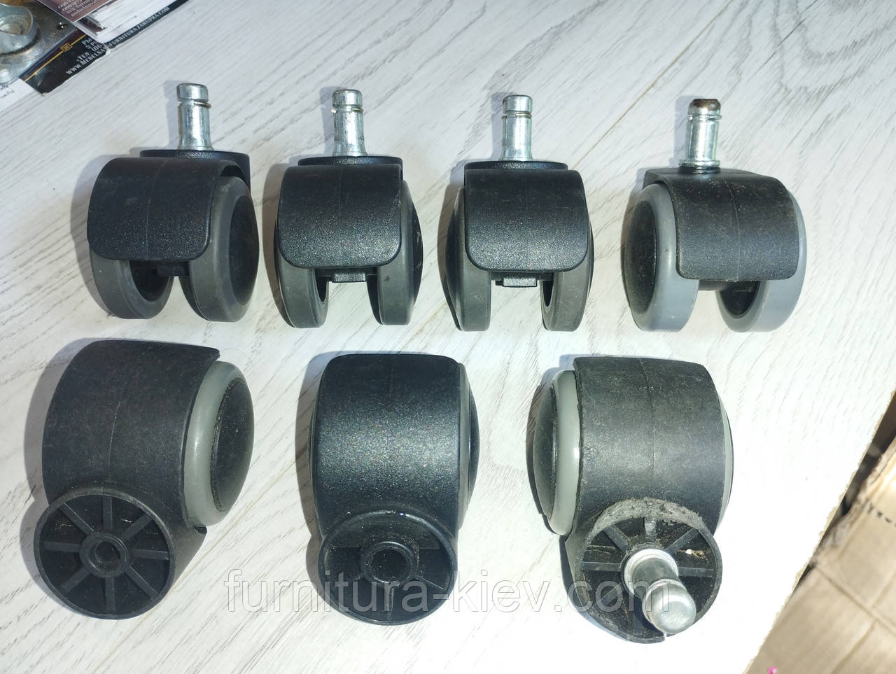 Колеса в офісне крісло 11 мм 7 шт., фото 1