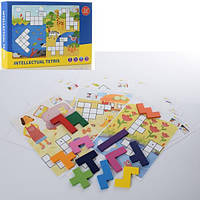 Дерев'яна іграшка Танграм MD 1688, Фігури, картки